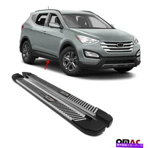 Nerf Bar ボードを実行しているサイドステップnerf bars alu。セットはヒュンダイサンタフェIII 2013-2018に適合します Side Steps Running Boards Nerf Bars Alu. Set Fits Hyundai Santa Fe III 2013-2018【並行輸入品】