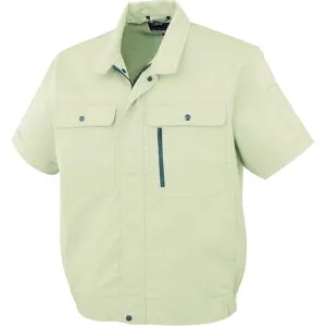 コーコス信岡（co-cos） 半袖ブルゾンH－190 5アイボリー S 【品番：H-190-5-S】