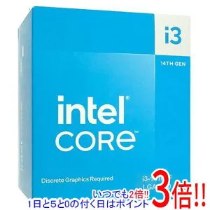 【1日と5.0のつく日、18日はポイント3倍！】Core i3 14100F 4.7GHz LGA1700 SRMX2