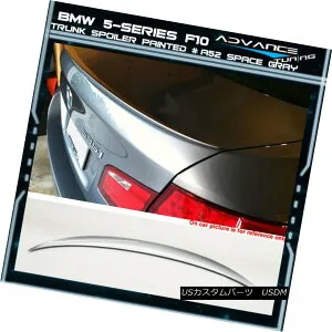 エアロパーツ 11-16 BMW 5-Series F10 Sedan Trunk Spoiler OEM Painted Color # A52 Space Gray 11-16 BMW 5シリーズF10セダントランクスポイラーOEM塗装カラー＃A52スペースグレー 【並行輸入品】