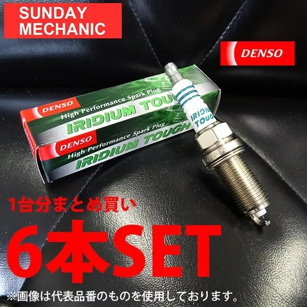 アルファロメオ ALFA ROMEO スパイダー SPIDER DENSO イリジウムタフ スパークプラグ 6本セット VK20 GF / GH-916S1B イリジウムプラグ V9110-5604