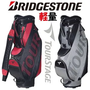 ブリヂストン ゴルフ ツアーステージ キャディバッグ CBTV26 MENS/メンズ 9型 軽量：約2.3kg 47インチ対応/5分割 ゴルフバッグ/カートバッグ おしゃれ ネームプレート付き BRIDGESTONE GOLF TOURSTAGE【2022