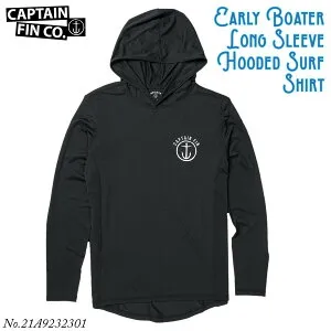 24 CAPTAIN FIN キャプテンフィン ラッシュガード Early Boater Long Sleeve Hooded Surf Shirt 長袖 フーディー プルオーバー トップス 水着 メンズ 2024年春夏 品番 21A9232301 日本正規品