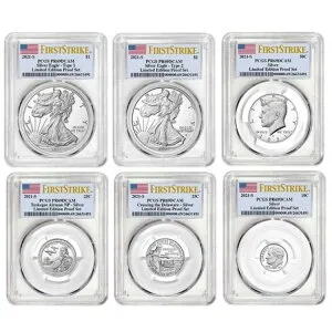 2021 限定版 プルーフ アメリカンイーグル コレクション 6 個セット PCGS PR69DCAM FS...