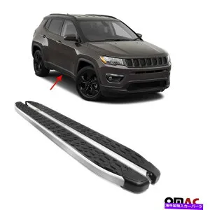 Nerf Bar Jeep Compass 2017-2022 Side Steps Nerf Bars Non-Slip Aluのランニングボード。 Running Boards For Jeep Compass 2017-2022 Side Steps Nerf Bars Non-Slip Alu.【並行輸入品】