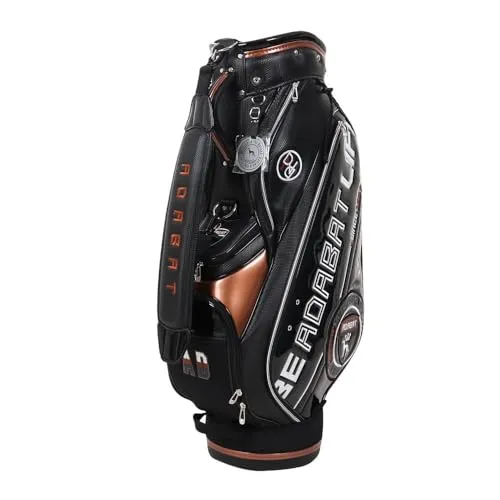 アダバット(Adabat) ゴルフ キャディバッグ メンズキャディバッグ ABC429 メンズ 9 ホワイト×グリーン