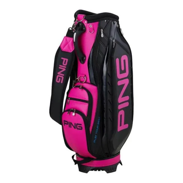 送料無料 2025年モデル PING ピン オーセンティックカート キャディバッグ CB-U2504 04 ブラック/ピンク