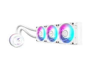 GIGABYTE AORUS WATERFORCE X II 360 ICE 液体CPUクーラー 360mm ラジエーター 3X 120mm 低ノイズARGBファン付き Intel LGA1700 AMD AM5 (GP-AORUS WATERFORC