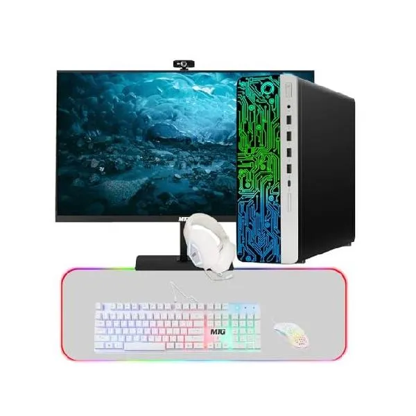 HP G3 Gaming Desktop PC, Intel Core i7 6th Gen, AMD RX 550 Graphics, 32GB RAM, 1TB SSD, MTG New 24 Inch Monitor, Gaming Kit Webcam, WiFi, Win_並行輸入