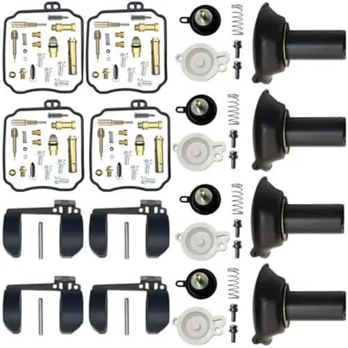 オートバイキャブレターユニバーサル オートバイ燃料システムフロート部品シリンダーキャブレター修理キットに適合するXVZ1300Aに適合するロイヤルに適合するスター 1997-2001(Type D)