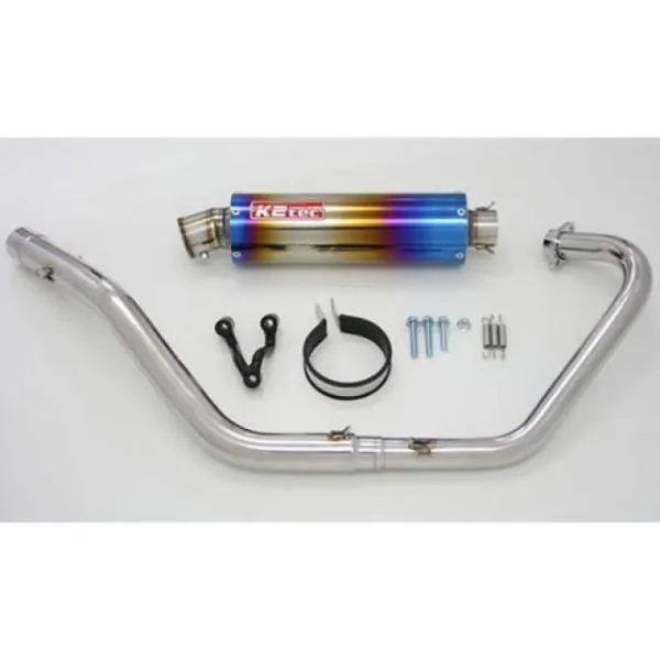 ケイツーテック XR100モタード XR100 Bomber Titan チタン・ステンレスマフラー 出口形状 S5エンド K2-tec