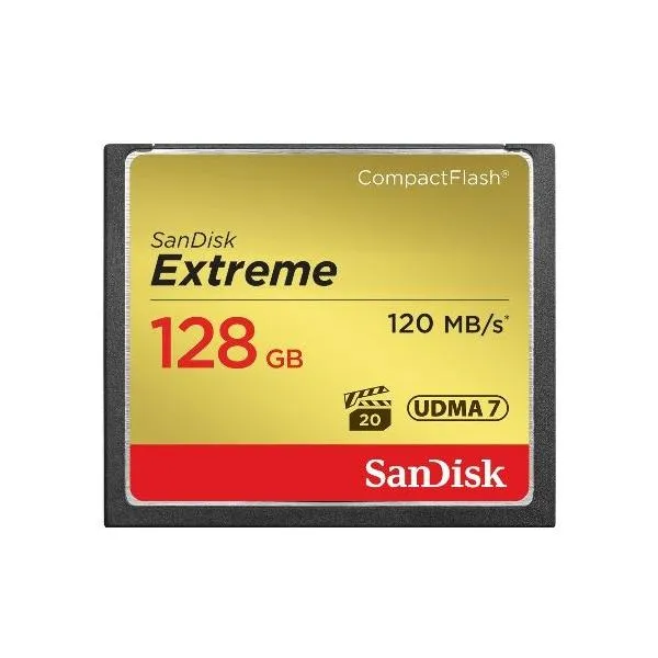 SanDisk CFカード 128GB コンパクトフラッシュ R:120MB/s UDMA7対応 SDCFXSB-128G-G46