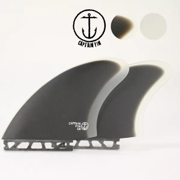 キャプテンフィン サーフィン フィン captain fin CF KEEL FIN CFF2412100 Black White 黒 白 ブラック ホワイト キールフィン キール ツインフィン 2枚 爆買