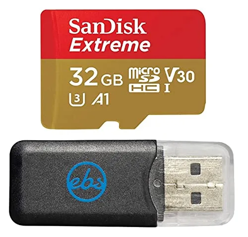 SanDisk 32GB マイクロエクストリームメモリーカード ネクストベースダッシュカメラ用 622GW 422GW 122カメラ対応 (SDSQXAF-032G-GN6MN) U3 A1 V30 クラス10バンドル Stromboli MicroSDカ