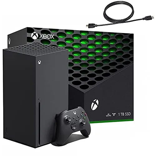 Xbox Series X 1TB ゲームコンソールコンソール + ワイヤレスコントローラー1台 - 数千のゲームとの下位互換性、微調整されたパフォーマンス、真の4Kゲーム、最大120FPS - HDMI_Cable