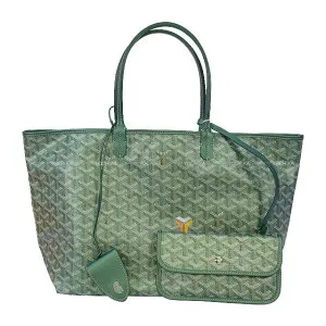 2024年限定 GOYARD ゴヤール サンルイ PM＋CROC ゴヤールディーン パールグリーン パーリーゴヤールディンキャンバス ショルダーバッグ 新品(2024 Limited GOYARD SAINT LOUI PM+CROC Goyardine Pearl Green Pearly Goy