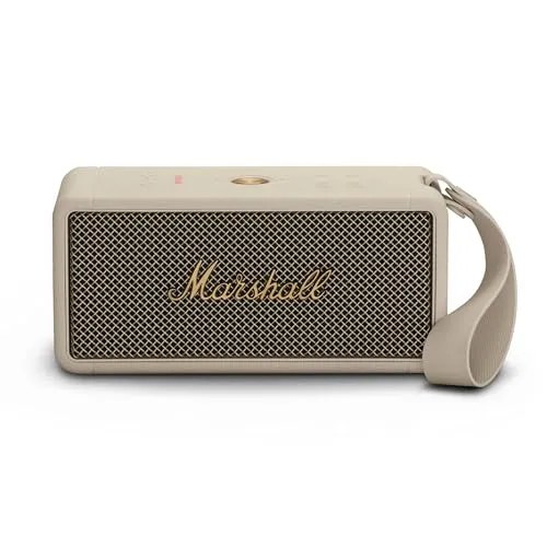 Marshall ワイヤレスポータブル防水スピーカー Middleton クリーム 連続再生20時間/IP67防水仕様【国内正規品】