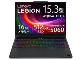 Legion 5a Gen 11 Ryzen 7 250・16GBメモリー・512GB SSD・RTX 5060・15.3型WQXGA・OLED搭載 [1年間Legion Ultimate Support付] 83Q7CTO1WW [エクリプスブラック]