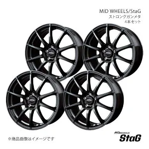【16インチ 5H114.3 6.5J +38】アルミホイール4本セット フロンクス WDB3S/WEB3S MID WHEELS/StaG SGM S76666557338DG0N×4