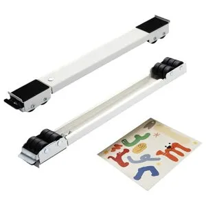 洗濯機台家具置き台キャスター付きブラケット45.5~72.4cm伸縮式長さ調整可能移動できる減音防振洗濯機かさ上げ台置き台冷蔵庫移動掃除簡易式耐荷重:300kg静音白い洗濯機マット(30cm*40cm)付き