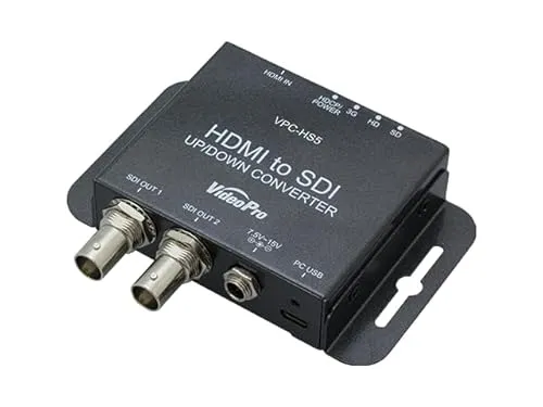 MEDIAEDGE メディアエッジ VideoPro HDMI to SDIコンバーター アップ・ダウンコンバート/フレームレート変換対応モデル VPC-HS5