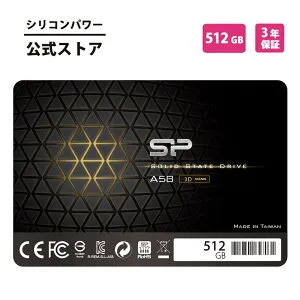 シリコンパワー SSD 512GB 3D NAND採用 SATA3 6Gbps 2.5インチ 7mm ブーストSATA III sata A58 512ギガ パソコン 高速 化 データ転送 高速 耐衝撃 大容量 耐久性 500GB超え ssd内蔵 内蔵型ssd ssd ノートパソコン用