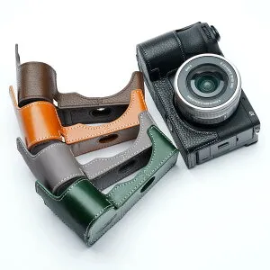 TP Original Sony A6700 専用 オープナブルタイプ 本革 ボディケース 互換 電池交換便利 底面開閉