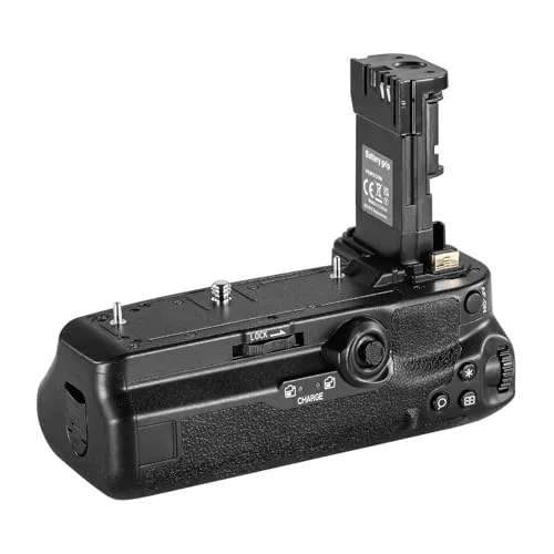 カメラバッテリーハンドルグリップ交換用BG-R10、互換性がありますCanon EOS R5 R5C R6 Mark IIミラーレスカメラ対応 、バッテリーパックを保持者