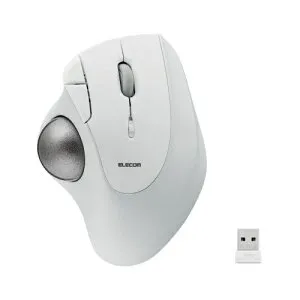 【在庫目安:あり】【送料無料】ELECOM M-IT11DRWH トラックボールマウス/ IST/ 36mmボール/ 親指/ ベアリング支持/ 無線2.4GHz/ 5ボタン/ ホワイト