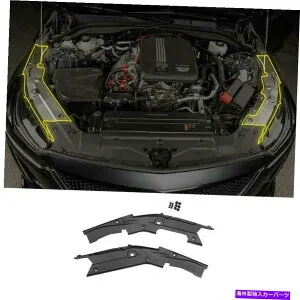 エンジンカバー プライマーブラックエンジンカバーキャビンガードプレートキャデラックCT4 2020-2022にフィット Primer Black Engine Cover Cabin Guard Plate Trim Fit For Cadillac CT4 2020-2022【並行輸入品】