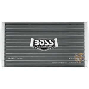 【5日最大1500円クーポン】オーディオシステムモノブロックカーアンプ BOSS AR2000M 2000ワットグレー 送料無料