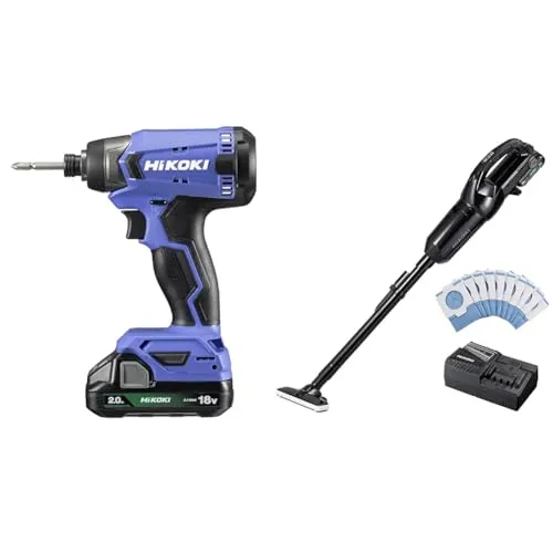 【セット買い】【Amazon.co.jp限定】 HiKOKI(ハイコーキ) 18V充電式インパクトドライバー FWH18DA(2BG) + 18V充電式クリーナー R18DPA(BAB)