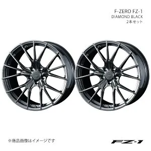 F-ZERO FZ-1 エフゼロ エフゼットワン シビック FC1/FK7 アルミホイール2本セット 0038973×2【19×8.0J 5-114.3 INSET48 DIAMOND BLACK】