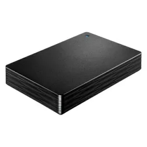 IODATA アイ・オー・データ HDPH-UTV2NV USB 5Gbps(USB 3.2 Gen1)対応 ポータブルハードディスク 4TB テレビ録画 ブラック HDPHUTV4DK
