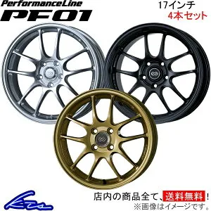 スイフトスポーツ ZC33S アルミホイール エンケイ パフォーマンスライン PF01【17×7J 5-114 INSET48】ENKEI PerformanceLine 17インチ 5穴 114.3 +48 インセット48 SWIFT Sport 車用ホイール 1本 4本セット 1台分 一