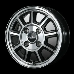 【アルミホイール単品4本価格】【12インチ】【Beat Stage KS-C（ビートステージKS-C）】【12X4.00B 4穴 PCD：100】【軽トラック、バン全般】表示は4本価格（ばら売りはご相談ください）