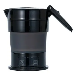 おすすめ 寒さ 対策 プレゼント 人気 贈り物 冬 ギフト 定番 手土産 卒業 入学 引越 MCO 折りたためるケトル 多機能 600ml 普段使いから海外旅行まで ブラック MBE-TK04/BK アウトドア キャンプ レ