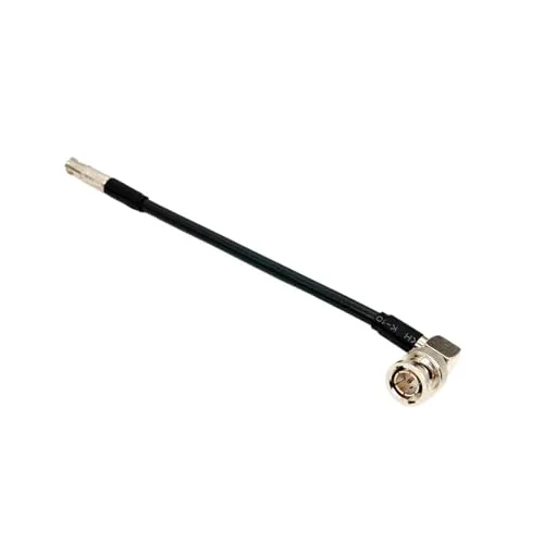 BNC から HD SDI 3G 6G 4K 12G ビデオ支援用 5 インチ HDR 75 オーム同軸ケーブル(Male BNC Angled,40CM-16 INCH)