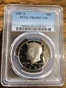 1987年 S 50C ケネディ ハーフダラー プルーフ PCGS PR69DCAM