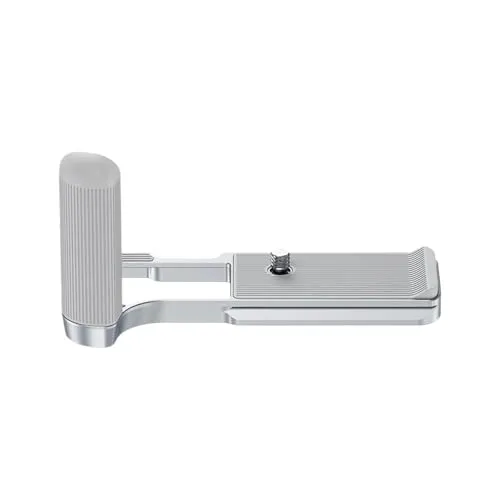 互換性があるCanon EOS R50 VL 形状ハンドグリップと互換性あり、Arca クイックリリースプレートとコールドシューマウント付き(Silver)