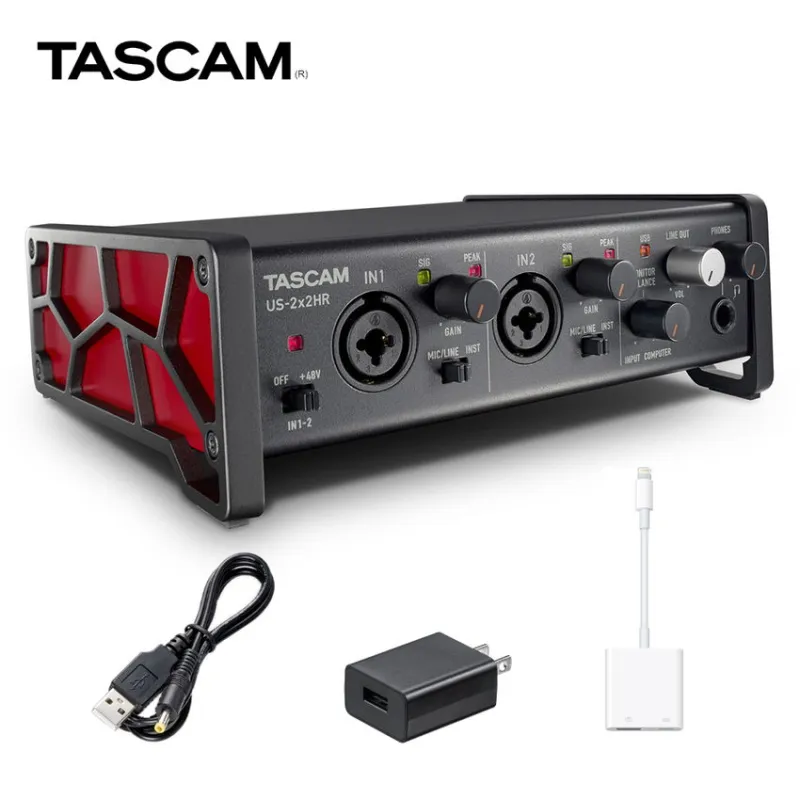 TASCAM US-2x2HR + Lightning変換アダプターセット