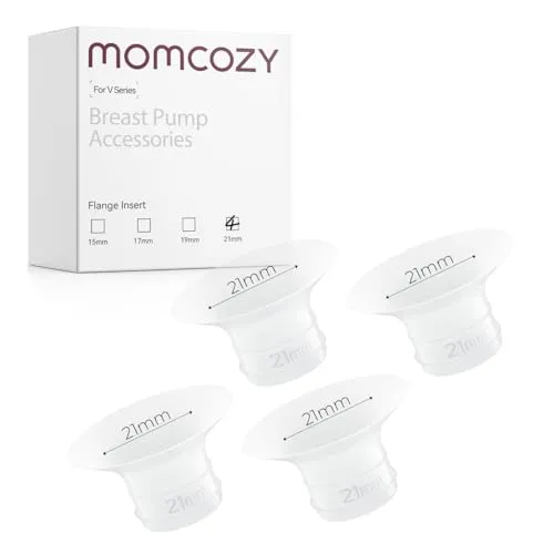 Momcozy フランジインサート21mm Momcozy V1 Pro/V2 Pro搾乳器専用オリジナルV1 Pro/V2 Pro搾乳器交換用アクセサリー、4個(21mm)