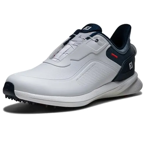 [フットジョイ] ゴルフシューズ プロ／エスエル ボア 56955J メンズ ホワイト/ブルー 27.0cm 3E