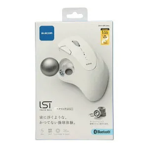 【25日は24時間限定クーポン配布】ELECOM エレコムBluetooth5.0トラックボール IST5ボタン ベアリングモデル ホワイト M-IT11BRWH(2608767)送料無料