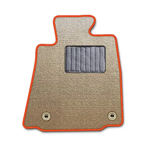 DAD ギャルソン D.A.D エグゼクティブ フロアマット HONDA (ホンダ) CIVIC シビック 型式：FK7/FC1/FK8 1台分 GARSON エレガントデザインベージュ/オーバーロック(ふちどり)カラー：オレンジ/刺繍：無し CDH350