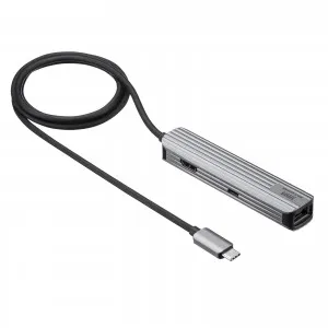 USB-3TCHLP7S-1 USB Type-Cマルチ変換アダプタ HDMI LANポート付き ケーブル1m DisplayPort Alt Mode USB PD