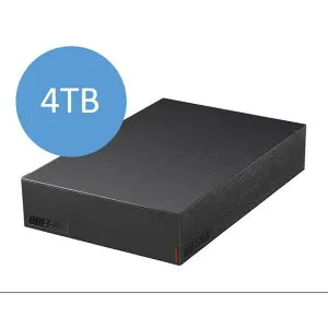 バッファロー HD-LE4U3-BB USB3.2(Gen.1)対応外付けHDD 4TB ブラック