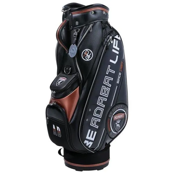 送料無料 2023年モデル アダバット メンズ キャディバッグ ABC429 BC ブラック/カッパー