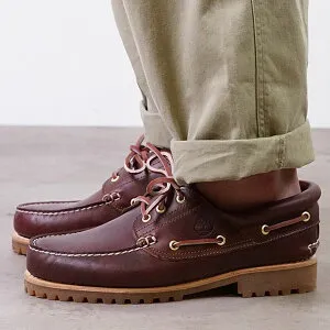 Timberland ティンバーランド デッキシューズ オーセンティック 3アイレット クラシック Authentics 3 Eye Classic [50009 SS22] メンズ 3ホール モカシン Burgundy Full Grain バーガンディー系 正規取扱店