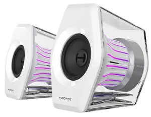 Edifier エディファイア Hecate製 デスクトップ 2.0ゲーミングスピーカー G2000PRO ホワイト ED-G2000PRO-WH